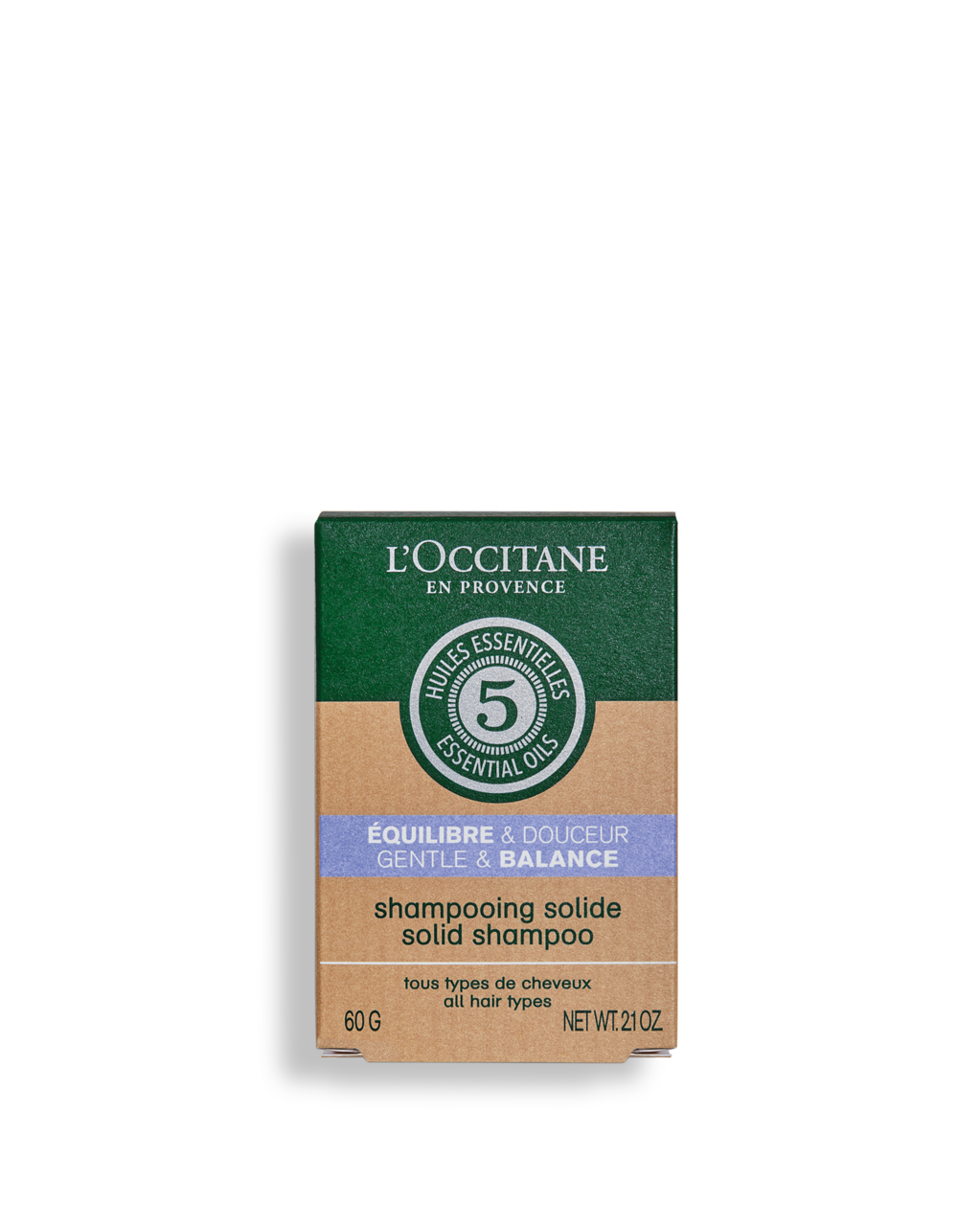5 Essential Oils Gentle & Balance Solid Shampoo 60g