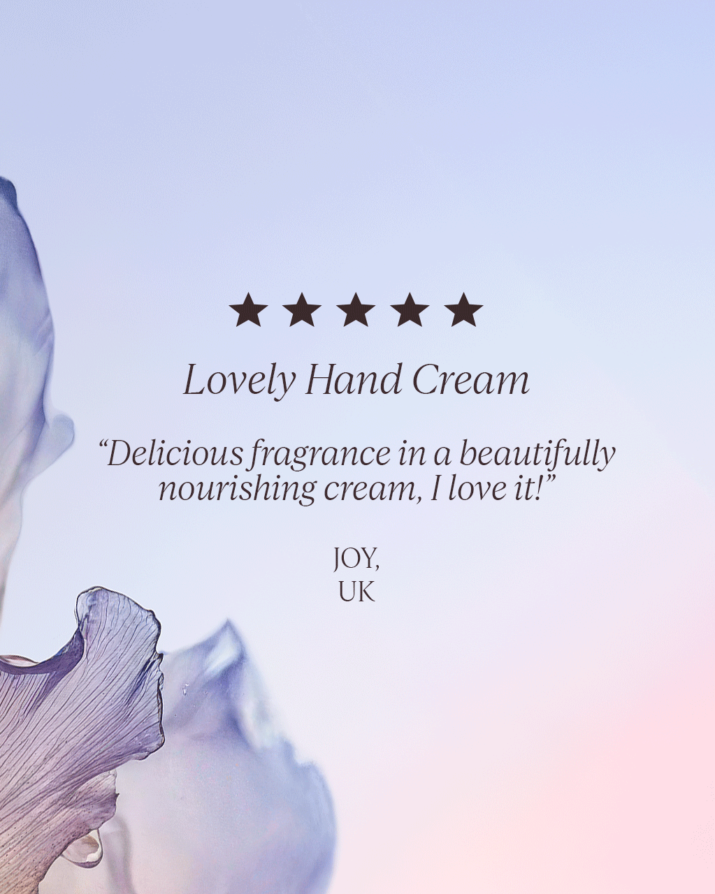 Lavande Blanche perfumed hand cream