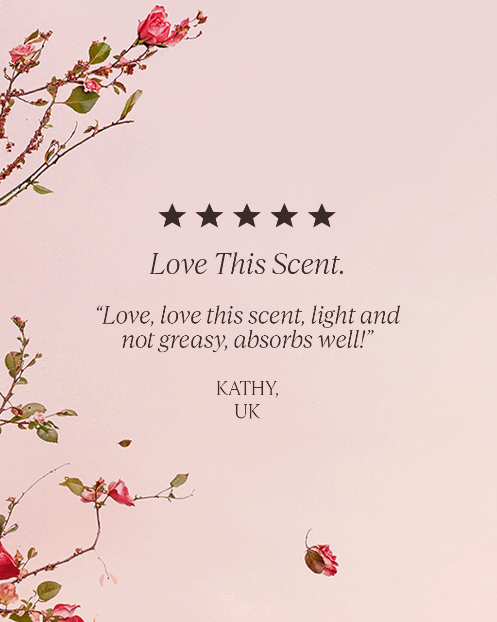 Rose perfumed body lotion