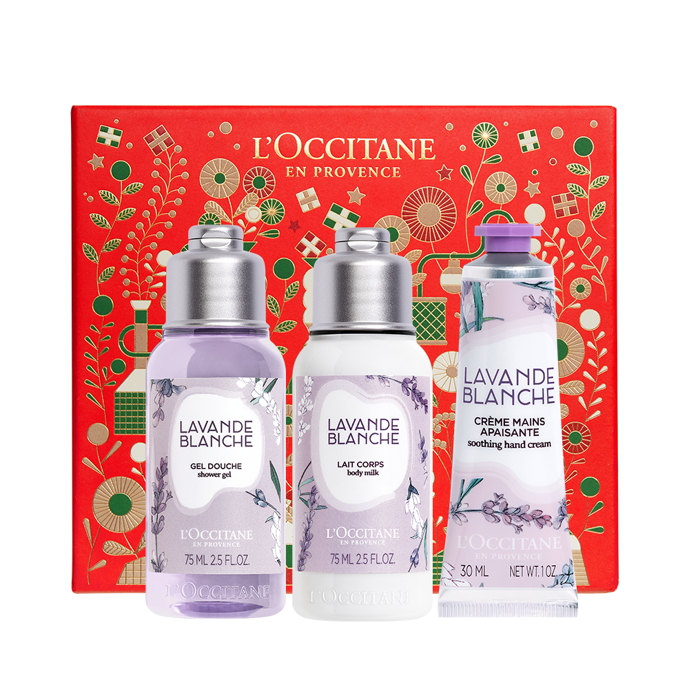 White Lavender Body Care Travel Set