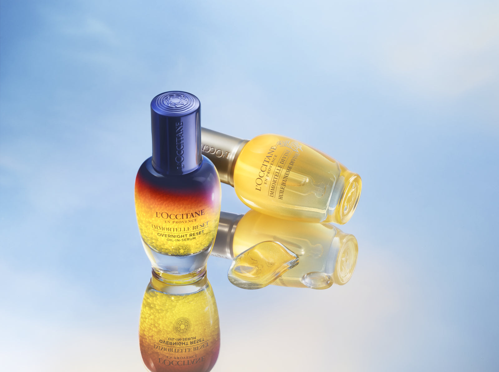 How to Layer Immortelle Reset Serum with Divine Youth Oil for