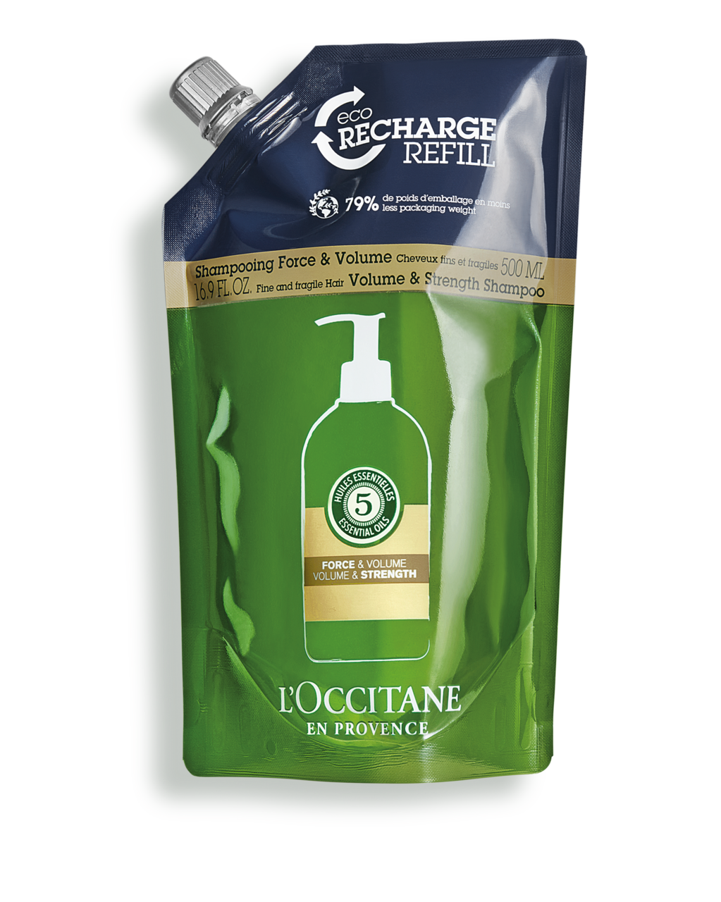 Volume & Strength Shampoo Refill 500Ml - Image 1