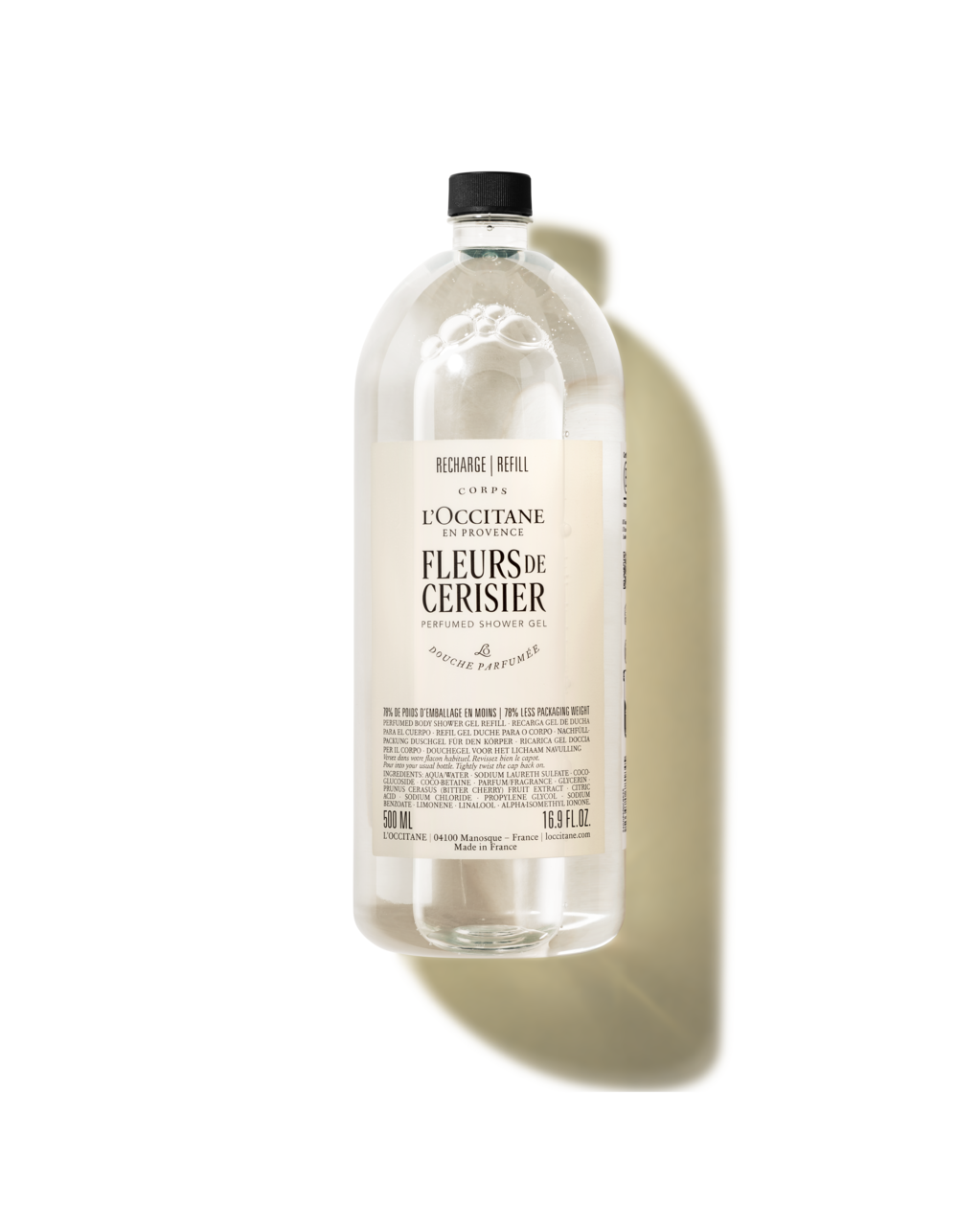 Fleurs de Cerisier perfumed shower gel refill