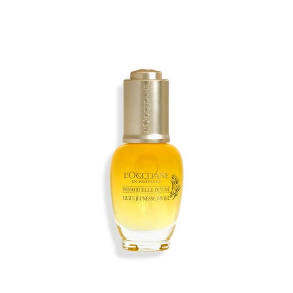 L'OCCITANE ディヴァインオイルb 30ml 2本セット Immortelle Divine Youth Oil 30ml, Anti Ageing Face Oil, L'Occitane