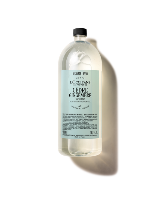 Cèdre Gingembre perfumed shower gel refill