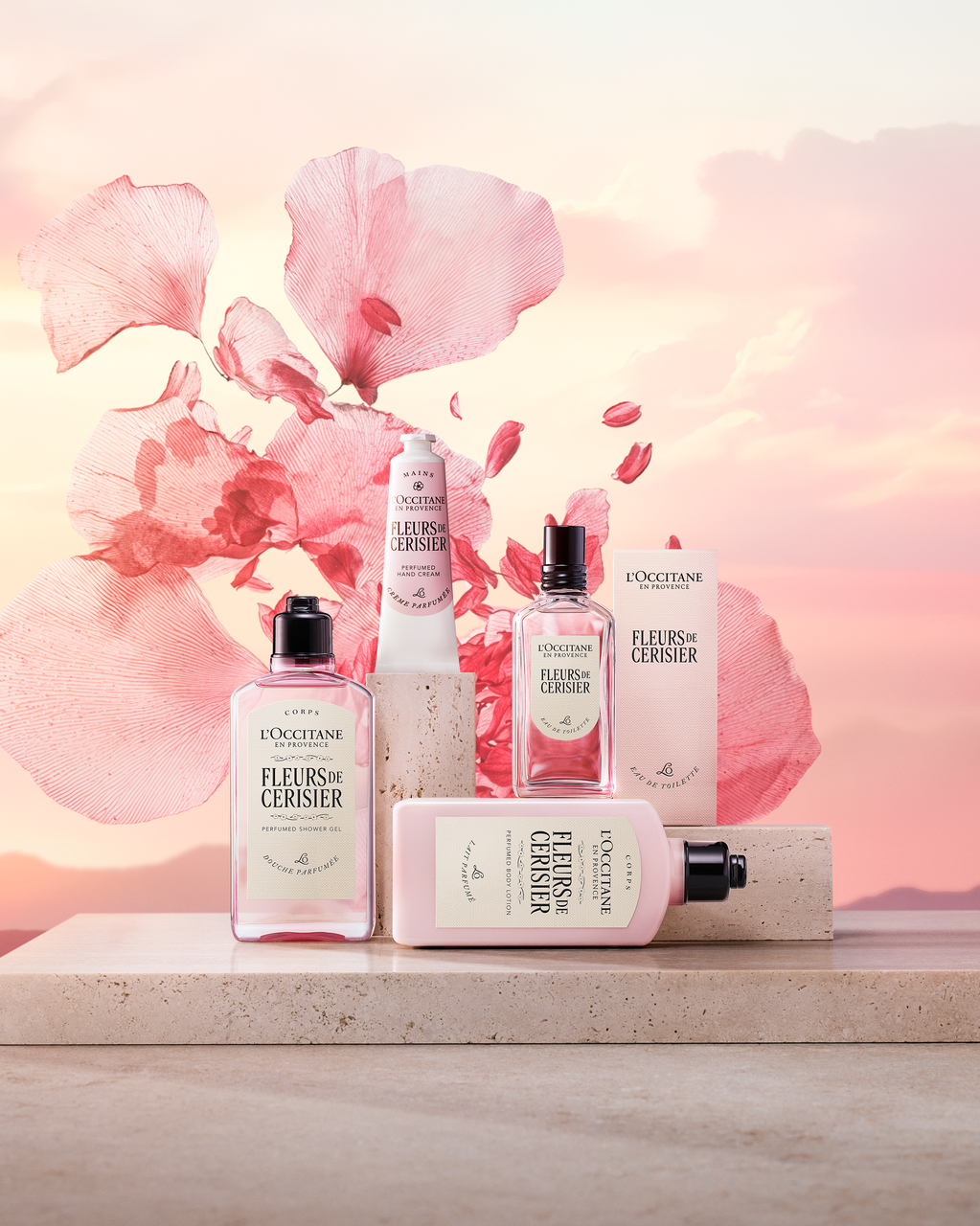 Fleurs de Cerisier perfumed body lotion (Cherry Blossom)