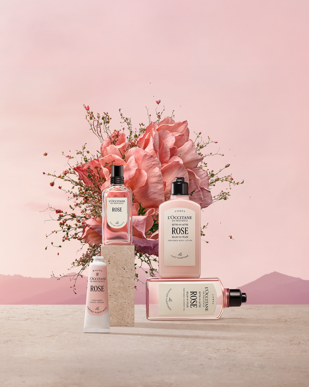 Rose perfumed body lotion