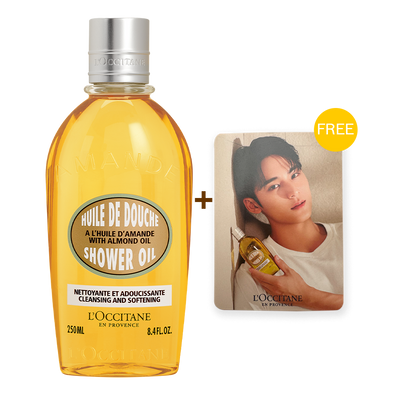 Almond Shower Oil 250ml (With Mingyu Cards) - Products with Mingyu Cards