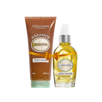 Almond Shower & Scrub Combo - Gifts For Her