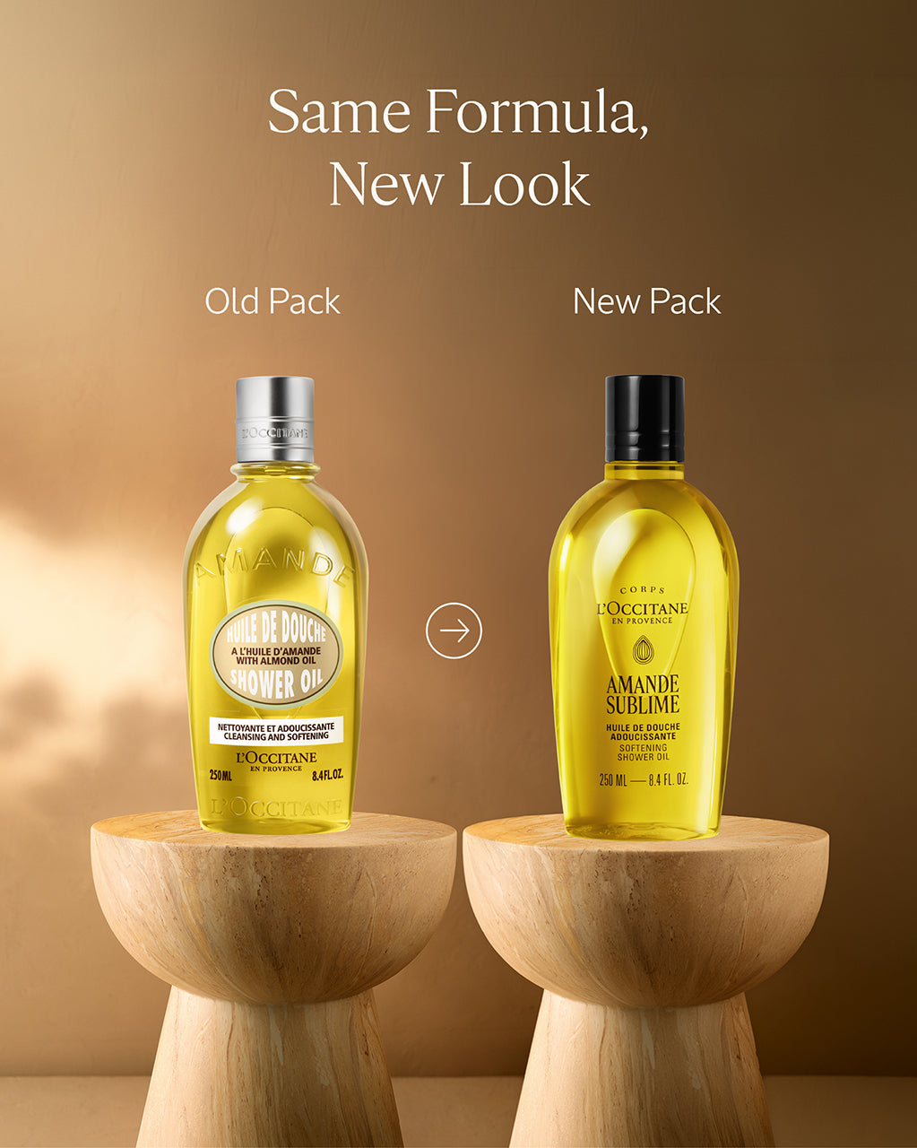 Hydrating Almond Shower Oil 75ml, Gentle Cleansing, L'Occitane