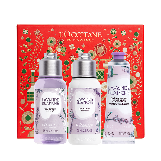 White Lavender Body Care Travel Set