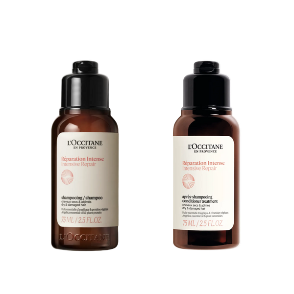 L'OCCITANE Reparation Intense セット Intensive Repair Hair Care Trial & Travel Kit – L'Occitane India