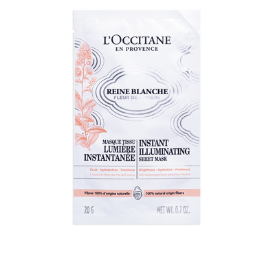 Reine Blanche Instant Illuminating Sheet Mask - Skin Brightening & Whitening Cream & Serum